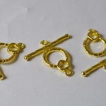 アクセサリーパーツ　ジョイントパーツ マンテル ハート&リング ゴールド 18mm　5個セット[4582434315036]