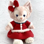 リーナベル ※ 暖かいフリースとふわふわボアのサンタ風クリスマスコスチューム