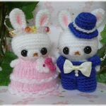 ✿ａ様オーダー分✿あみぐるみ✿カップル💑うさぎちゃん♪