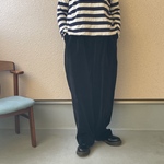 上質！！太畝ブラックコーデュロイ。たほっとサルエルパンツ