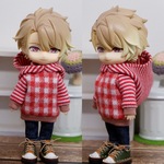 赤ボーダー等ぬくぬくパーカー単品（ねんどろいどどーるオビツ11ボディ共有サイ
