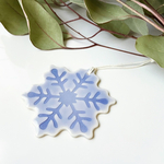 陶器 オーナメント 〜 雪の結晶 〜