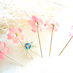 桜咲く…まち針