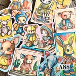 送料無料【A88コラージュ素材】シール　toy ジャンクジャーナル　デザペ　おすそ分け　バレット　オリジナル