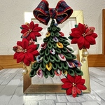 つまみ細工　クリスマスツリー　インテリア