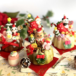 クマサンタのデコ盛りクリスマスケーキ