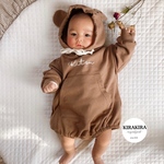 くまさんロンパース 🧸名入れ 名前入れ 出産祝い 