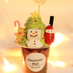 クリスマス限定　ツリー風　フェイクドリンク　メモスタンド　おままごとドリンク　食品サンプル　クリスマス　ツリー