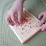 輪ゴムかけ遊び