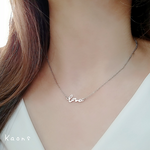 ステンレス　LOVE　シンプル　ネックレス