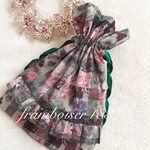 リバティ　アーカイブギンガム01x ホビーラ　フリル巾着