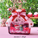 クリスマスの家シェイカーキーホルダー(赤)