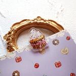 Cherish365【Happy Anniversary - cupcake】アクリル クリップ／手帳アクセサリー CHO68