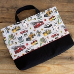 ★new！　【レッスンバック】はたらく車*グレ-  *design Ｅ