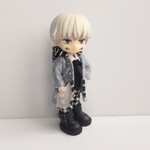 オビツ11 ねんどろいど   モノトーン・キルティングコート