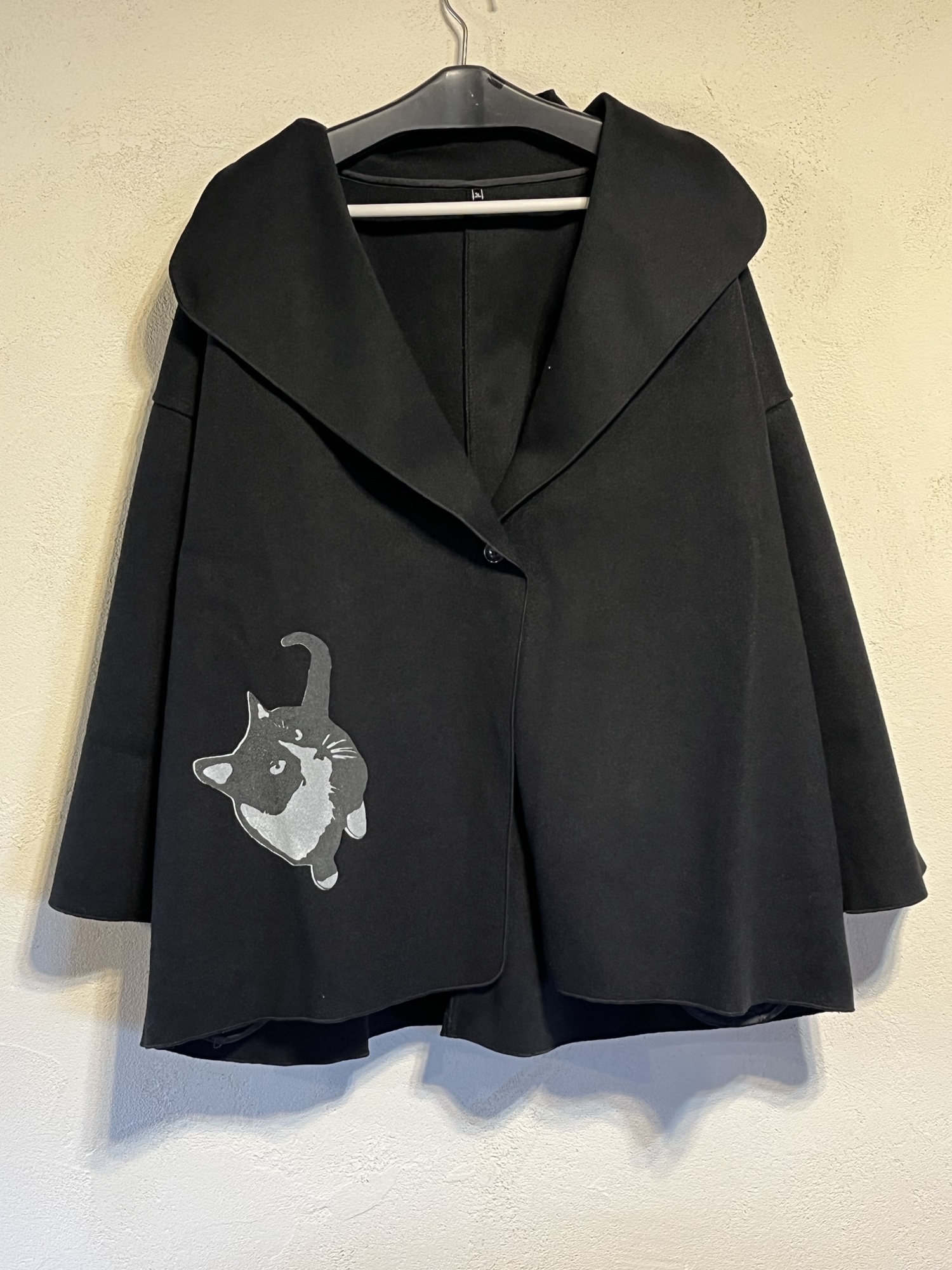 子猫と薔薇のショートコート DearMyLoveRose コート アウター 2wayケープAラインショートコート