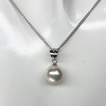 定番人気ペンダントネックレス［あこや真珠8.5mm ］