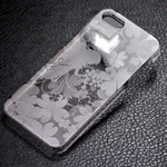 iPhone5 / iPhone5s / iPhoneSE 【四つ葉のクローバーと妖精 柄】 凹凸特殊印刷スマホケース ※iPhone6/Xperia他機種でも対応可能です
