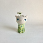 ねこ花瓶　待ちこ