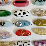 カラフルカラーのミニヘアクリップ  
