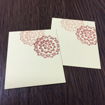 屋号無料☆yellow cards with lace