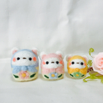 羊毛フェルト☆しろくま家族マトリョーシカ