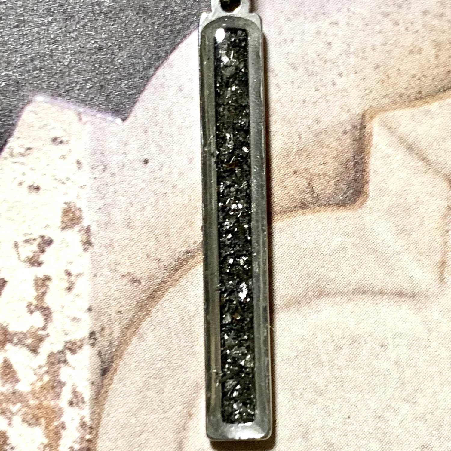 Gibeon meteorite powder over pendant /ギベオン隕石の粉オーバー 