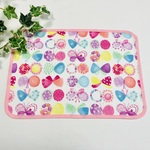 水彩画タッチ 園児用25×35 ちょうちょ♪ ランチョンマット 縁どり ピンク