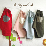 再37販:）素材を楽しむ☆リネンのサルエルパンツ☆親子コーデ