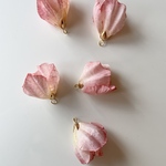 ◉再入荷◉ 【2pcs pastel pink #32】フラワーミニタッセル/お花/タッセル/ピンク/淡色/ナチュラル/フラワー/薄ピンク/パステルカラー