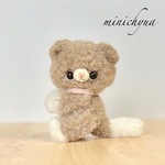 【MaiMai19様　専用】ペットな仔スコティッシュフォールド(ベージュ)キーホルダー🐾あみぐるみ