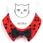 『OKIMONO〜朱』おめかし猫さんのための＊付け襟首輪