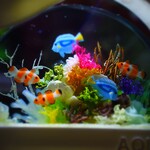 ミニチュアのアクアリウム （サンゴ風）new!