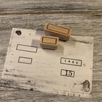 [2個セット] 枠-Ya & 枠-Yb ナチュラルver. - Frame-Ya & Frame-Yb Natural ver. - [ラバースタンプ]