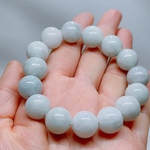 【新入荷】本翡翠保証‼️天然翡翠ブレスレット　男女兼用　13mm+ 鑑定書付