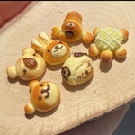 再販☆ミニチュアフード☆小さな動物パン6種♪