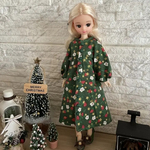 リカちゃん　服　クリスマスワンピース　2way