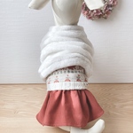 【犬服セミオーダー】パピー犬服小型犬服ロング犬服中型犬服 ＋5℃ふわふわベアウォーム冬服犬服 