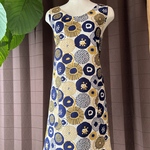 バッククロスエプロン 北欧風 ぽたぽた花