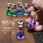 片耳ピアス 魔法薬小瓶のピアス 紫