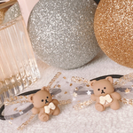 【送料無料】クリスマス仕様♥キラキラくまちゃんヘアゴム