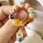 ミニチュア 和菓子のブローチ・お茶付き