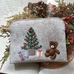 🎄テディベアのポーチ🧸