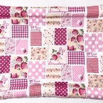 うさぎのお布団クッション可愛い♡イチゴ柄〈ピンク〉大きさは、約29×43センチです。