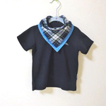 ☆オシャレboyのよだれかけ☆タータン緑✖︎デニム③