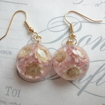 桜花ウォーターピーチピアス