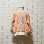 【100size】ねこちゃん柄　ふんわりプルオーバー