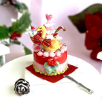 スワンシュー乗せクリスマスケーキ