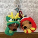 ダックスお正月ストラップ🎍