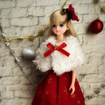  【FLASHSALE】ジェニーサイズ　Xmasドレスセット　雪の結晶.｡.:*☆